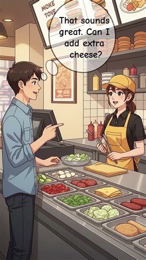 Easy English Speaking Practice | Ordering burger at a Restaurant #english #spokenenglish #food