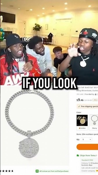 Kai Cenat & Ray Caught Rakai Wearing Temu Chain😭