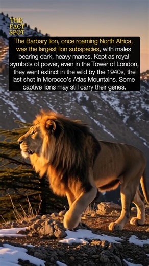 8.6K views · 83 reactions | The Barbary lion, once the king of North...