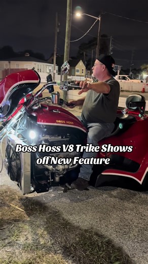 Boss Hoss V8 Trike Shows Off New Feature! #motorcycles #bikes #biker #bike #bikeweek