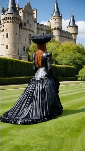 Amazing Victorian Leather Bustle Dresses in Pictures #victorian #leather #fashion
