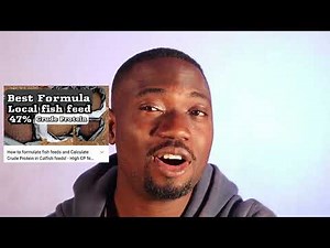 Fish Feed Formulation - The Basic part!