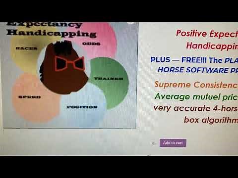 Positive Expectancy Handicapping Horse Racing Software
