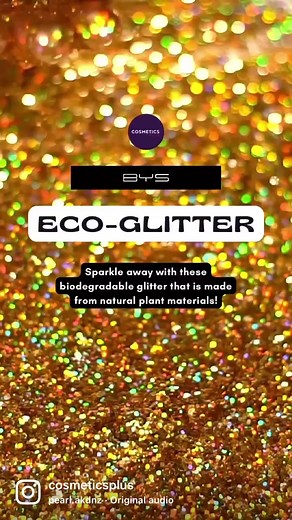 Say hello to biodegradable glitter that’s made from natural plant-based materials! Available in six bold colours for only $4.95 each at Cosmetics Plus. #cosmeticsplus #glitter #veganglitter #plantbasedglitter #biodegradableglitter #byscosmetics | Cosmetics Plus | Facebook