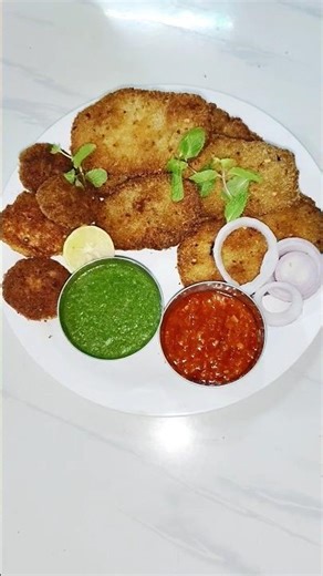 Day 16🤲 Ramzan Special Crispy Chicken Cutlet With Green Chutney & Schezwan Chutney😋 | #explore