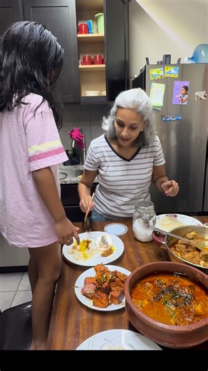 Theresa Joseph on Instagram: "Family dinner, home cooked meal 😋😋#queenofgrey"