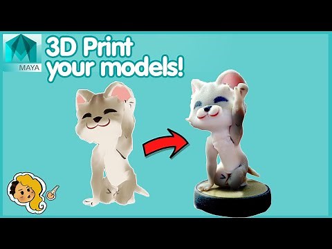 How to Make a Model 3D Print Ready in MAYA and ZBRUSH FAST and EASY