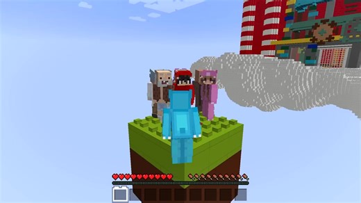 2.8K views · 58 reactions | 10 FRIENDS On ONE LEGO BLOCK in Minecraft! #OMZ #new #viral #video #minecraft #gaming | Omz Gaming | Facebook