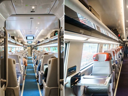 I rode in business and first class on Amtrak's NextGen Acela, the fastest train in the US. Here's how they compared.