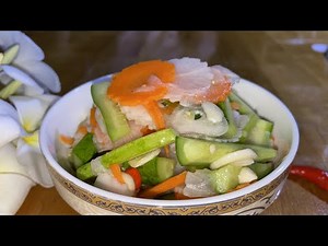 វិធីធ្វេី​ ជ្រក់បន្លែ How to make Pickled Vegetable ម្ហូបខ្មែរ Khmer Food | Sinan Cooking
