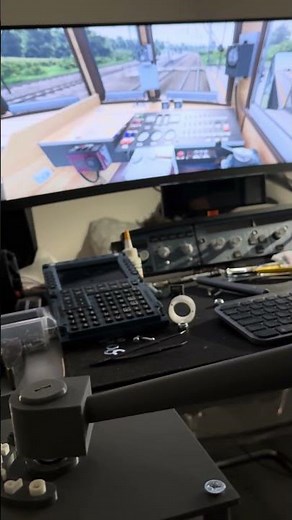 Simrail maszyna eu tran simulator en57 kibel nastawnik kontroler symulator gra.