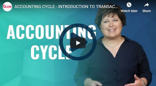 Basic Accounting Video Series - Gleim Exam Prep