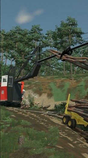CYPRESS 7230 Loading HAYES HDX with Logs - MAP: AZURA - FS22 #drone #farming #automobile