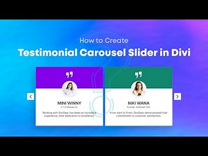 How to Create Testimonial Carousel Slider in Divi?