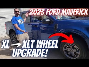 2023 Ford Maverick Hybrid - XL to XLT Wheel Upgrade and MPG Test