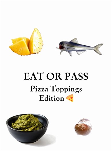EAT OR PASS PIZZA TOPPINGS EDITION #FOOD #fyp #foodtok #snack #pizza | Pizza