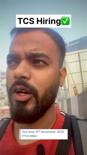 TCS entrance examination day✅