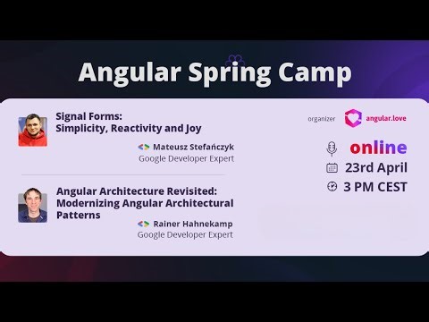 Angular Spring Camp 2026