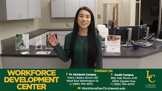 1.1K views · 34 reactions | The Workforce Development Center is here to serve our students and facilitate the transition from college into the workforce. Contact them TODAY to find out about the many opportunities available! | Laredo College | Facebook