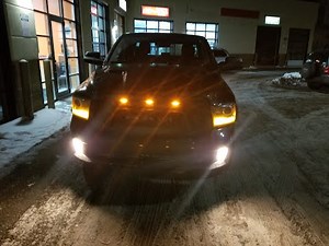 How To Connect Front Bumper Grille LED Light on 2013-2017 Dodge Ram HEMI 5.7L With Headlight