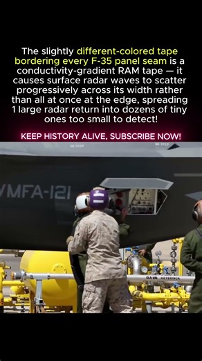 That Different-Colored TAPE on the F-35? It's Defeating Radar Waves
