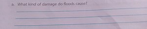 b. What kind of damage do floods cause?... | Filo
