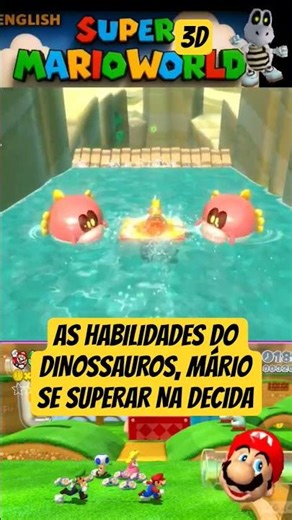 SUPER MARIO WORLD AS HABILIDADES DO DINOSSAUROS, MÁRIO SE SURPREENDER NAS HABILIDADES DO YOSHI DINO.