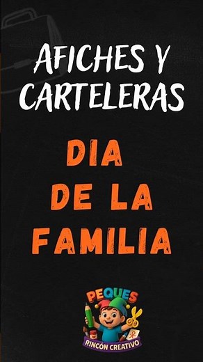 Afiches y Carteleras para el Día de la Familia | Cartel, Pancarta y Mural Escolar
