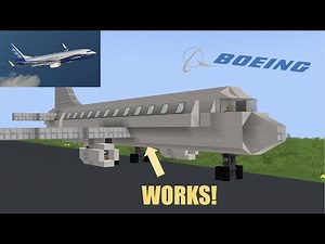 WORKING Create Mod Boeing 737-800 in Minecraft!