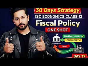 Fiscal Policy | ONE SHOT | ISC Economics Class 12 |Board Exam 2026 | Day 17 | ISC 2026 | A1 Coaching