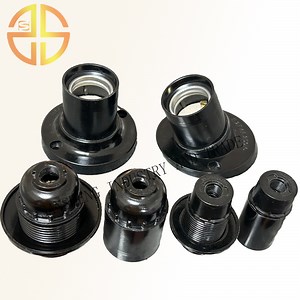 [Hot Item] White/Black E27 Bakelite Socket Lampholder for LED Lights