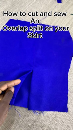 Learn how to cut and sew an overlap split on your skirt👌. #fyp #sewing #viral #trending #progress #progress #fypviralシ | Edebo fashion