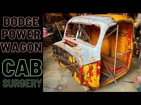 Rusty Cab Repair! Dodge Power Wagon Body Work and Sheet Metal Welding. Rust Removal and Restoration