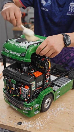 RC LEGO Semi Truck Clears Snow with Salt! Epic Build