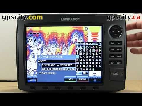 Marking a Waypoint in a Lowrance HDS Generation 2