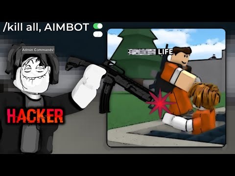 HE USED /LAG ALL?! (Roblox Prison Life)
