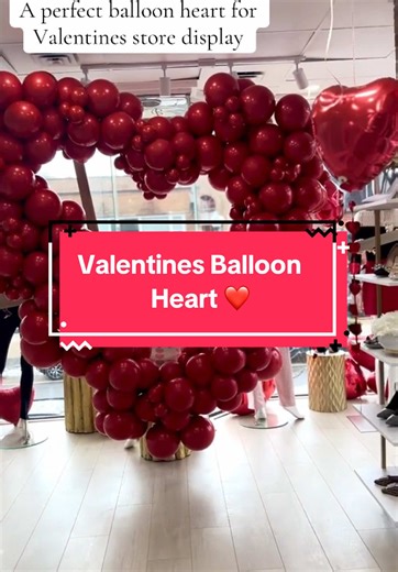 Balloons Enhance Valentine's Storefront Displays