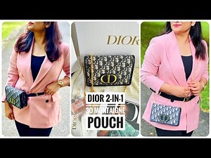 Dior 2-IN-1 30 Montaigne Pouch❤️ | What fits | 6 Ways to Style I Dior Wallet on Chain