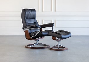 Stressless Opal Signature Swivel Leather Recliner | ScanDesigns Furniture