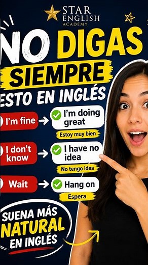 No digas siempre esto en inglés ❌ | Suena más natural 🇺🇸 #aprenderingles #inglesonline #ingles