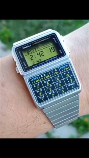 Reloj Casio Data Bank multilingüe #relojes #watches #casiowatch #vintage #Casio #CasioWatches