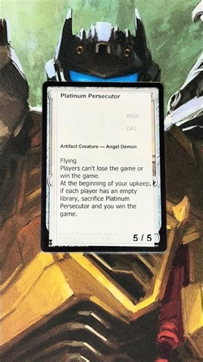 MTG magic the gathering Unknown MagicCon MB2 Platinum Angel Win or Lose