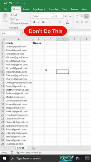 Excel Hack 1 #excel #exceltips