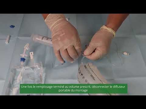 Remplissage du diffuseur souple NeoPump® avec prolongateur de transfert | Asept InMed