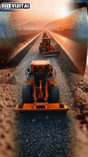 Modern Road Construction Technology in Action 🚜.#RoadConstruction #Construction #Highway