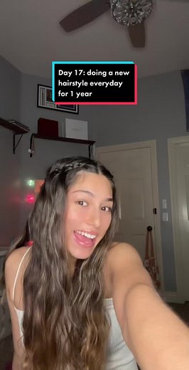 Day 17 Waterfall Braid with Wavy Hair Tutorial