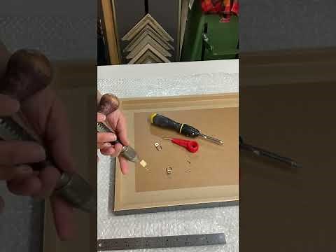 Adding fittings (D-rings) to picture frame