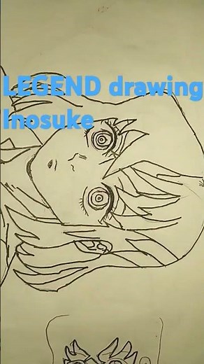 Drawing of inosuke without mask#art #anime #inosuke #demonslayer