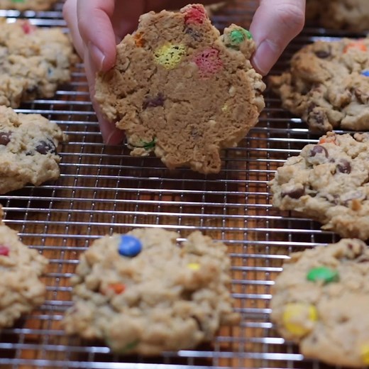 Find the written recipe here: https://www.inthekitchenwithmatt.com/monster-cookies Learn how to make monster cookies at home. #monstercookies #cookies | In The Kitchen With Matt