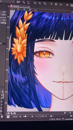 Vtuber Avatar Process (Rigging) 🩻 #digitalart #vtuber #vtubermodel #shorts @M‪@MerelyWufeii‬